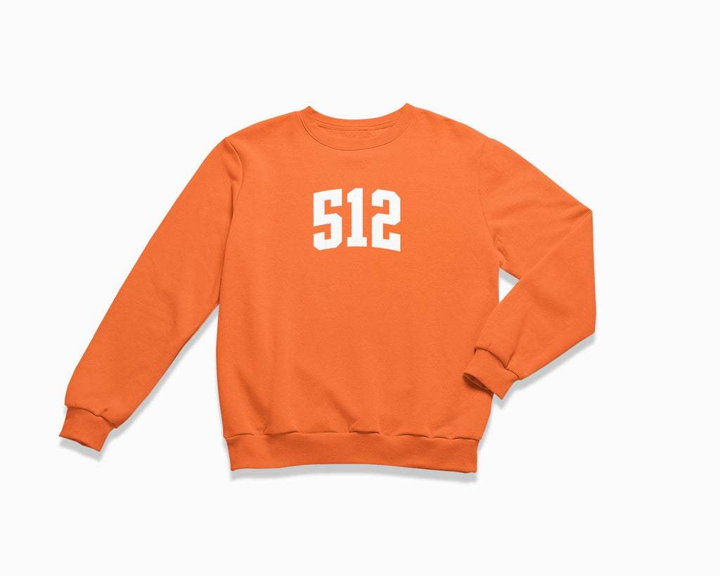 512 (Austin) Crewneck Sweatshirt - Orange