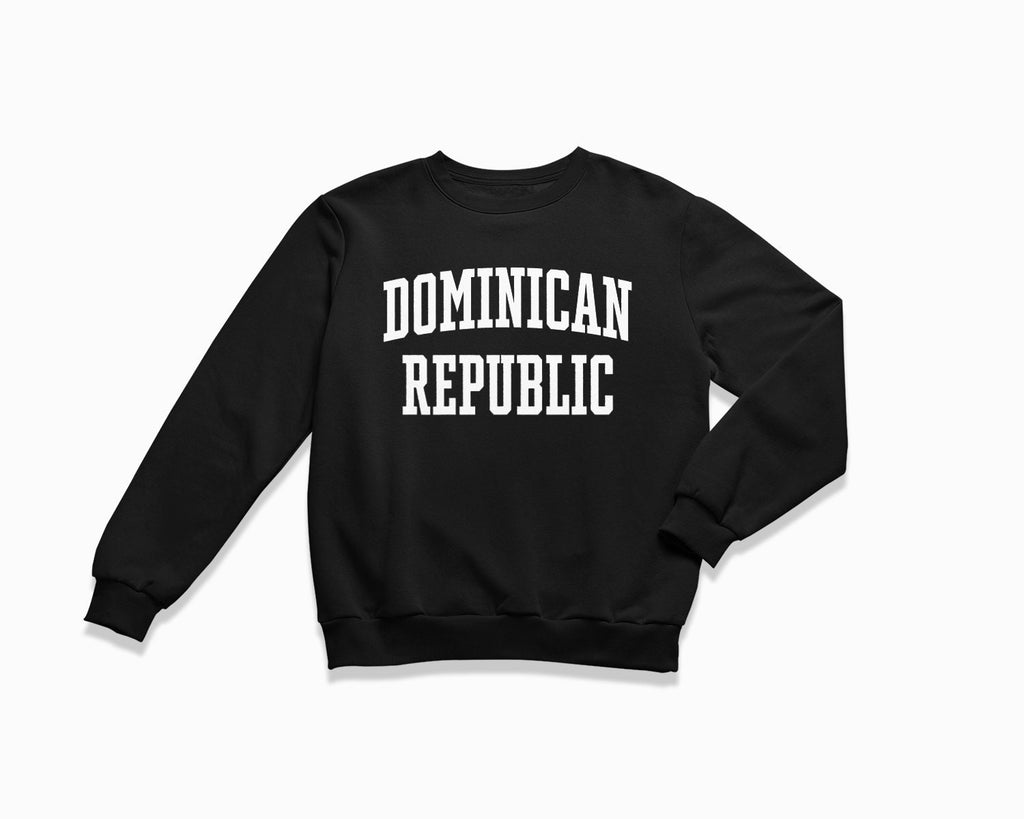 Dominican Republic Crewneck Sweatshirt - Black