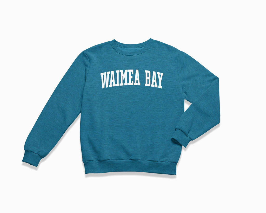 Waimea Bay Crewneck Sweatshirt - Heather Deep Teal