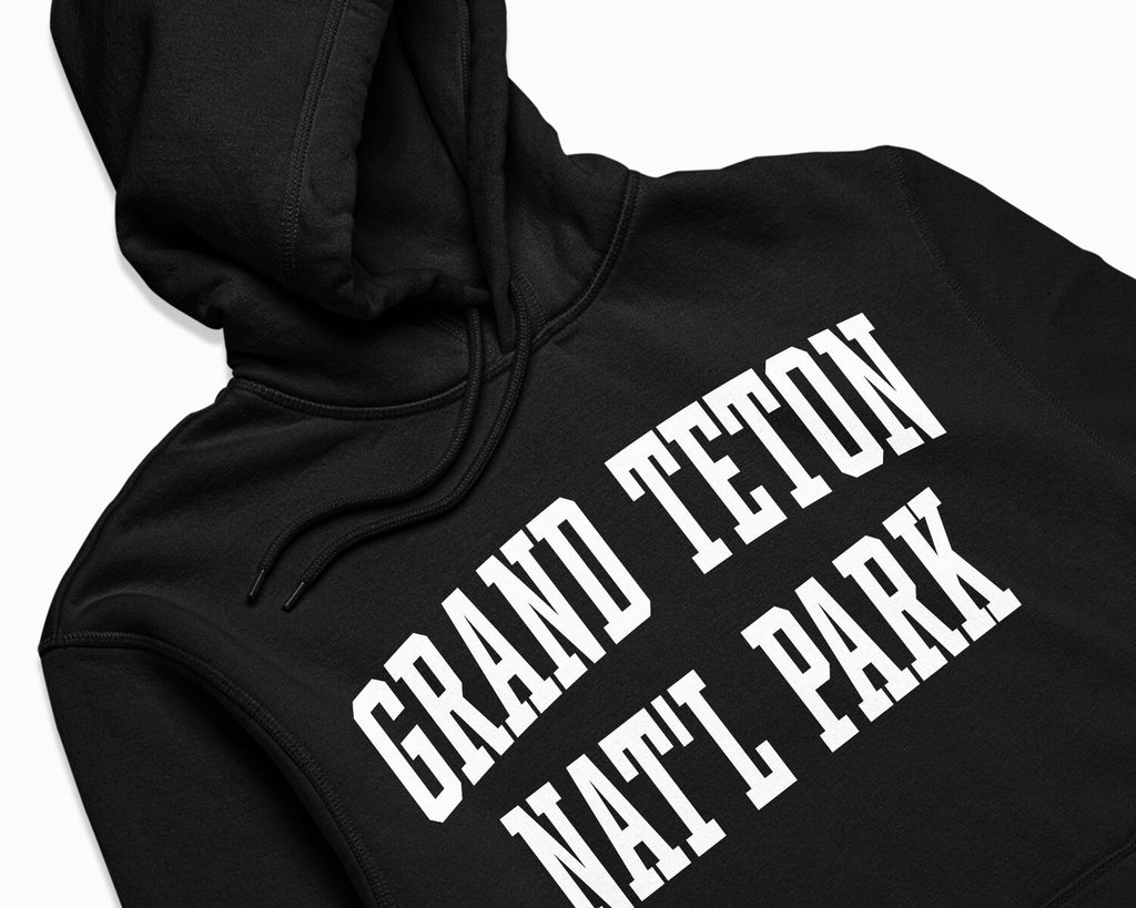 Grand Teton National Park Hoodie - Black