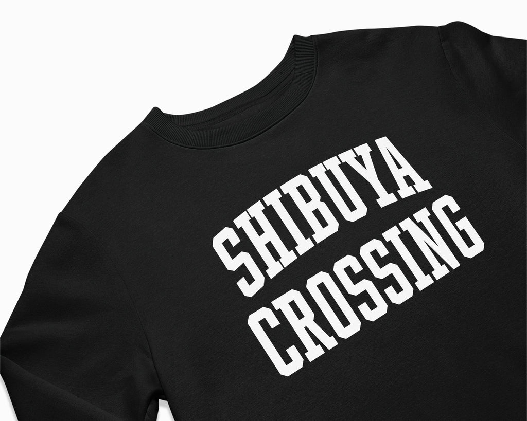 Shibuya Crossing Crewneck Sweatshirt - Black