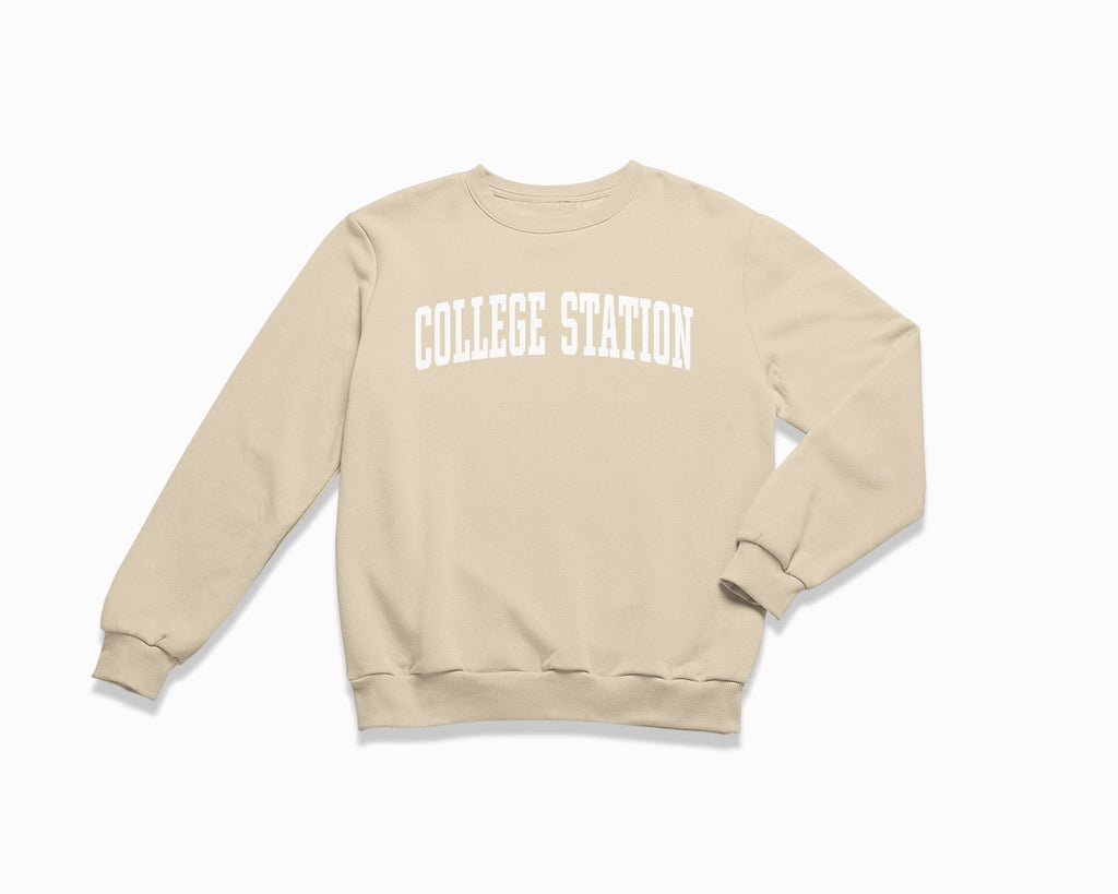 College Station Crewneck Sweatshirt - Sand