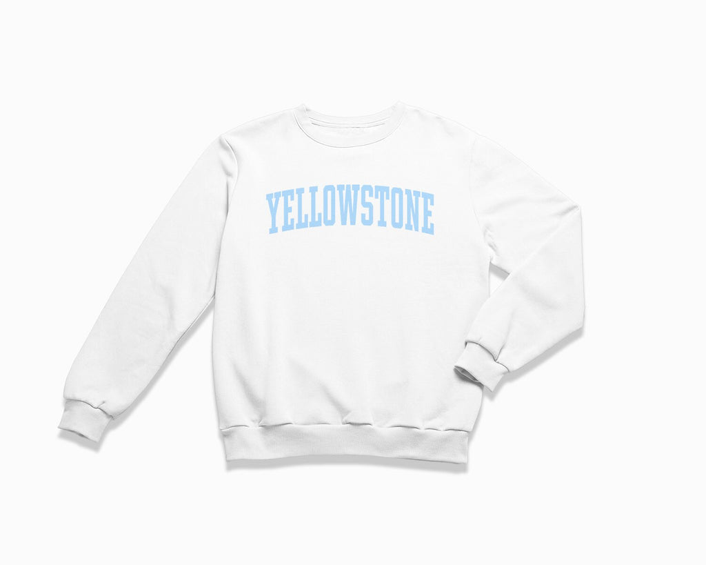 Yellowstone Crewneck Sweatshirt - White/Light Blue