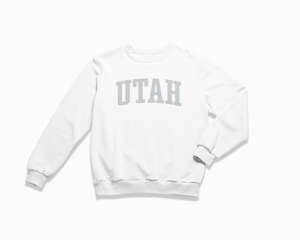 Utah Crewneck Sweatshirt - White/Grey