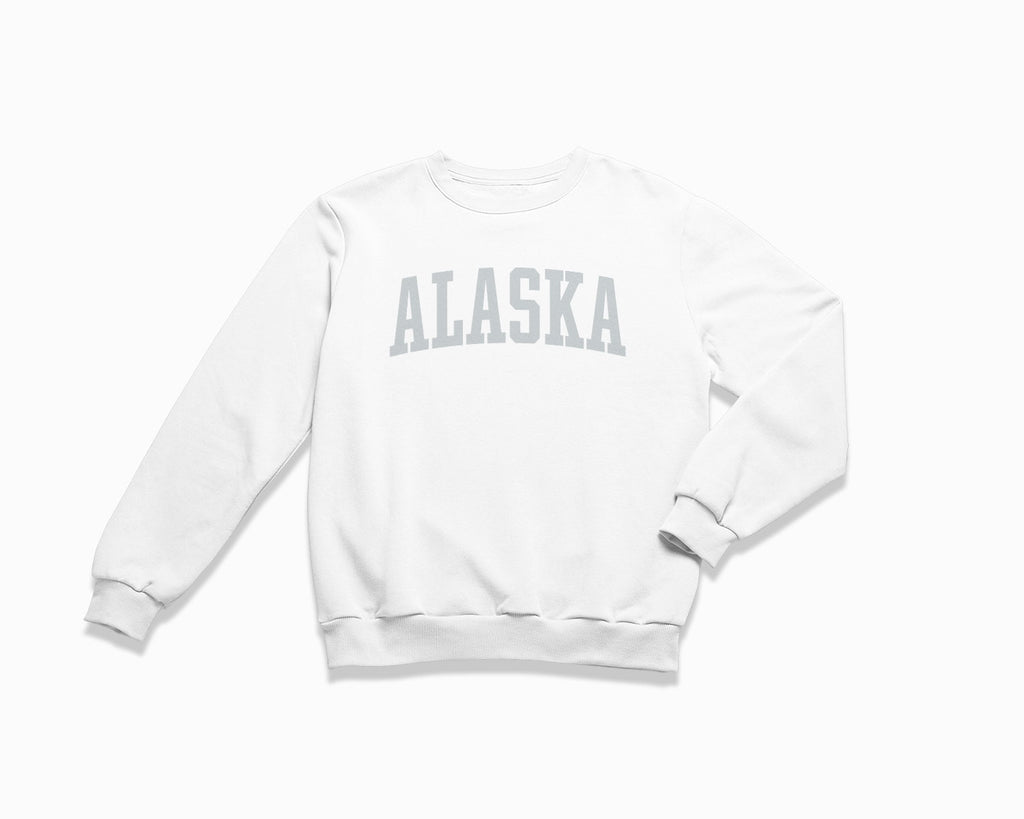 Alaska Crewneck Sweatshirt - White/Grey