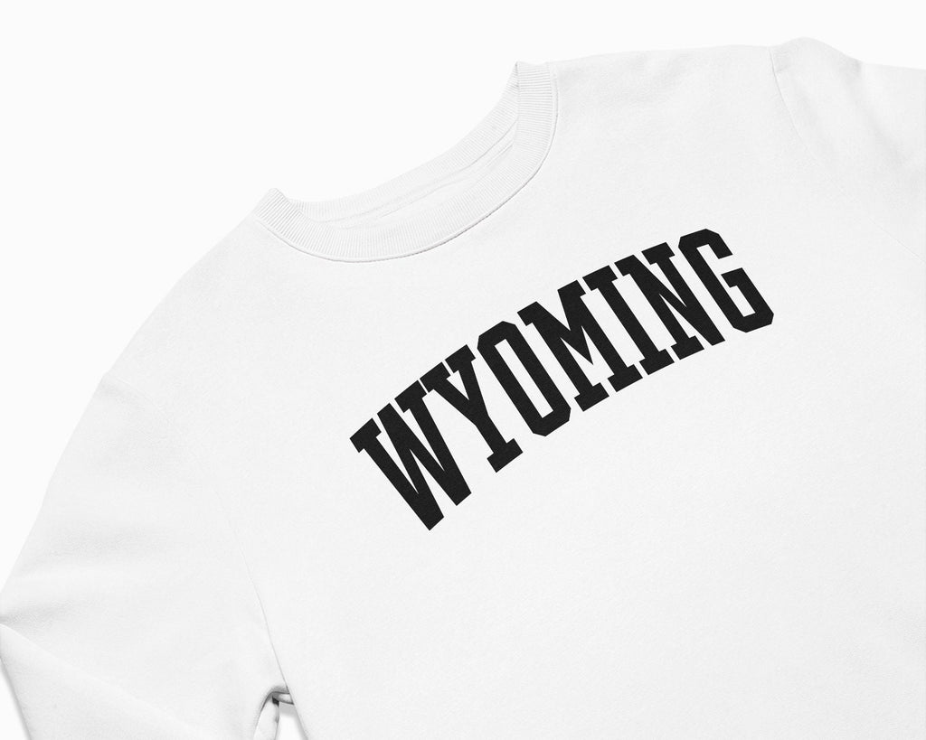 Wyoming Crewneck Sweatshirt - White/Black