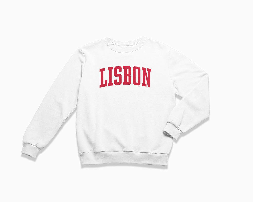 Lisbon Crewneck Sweatshirt - White/Red