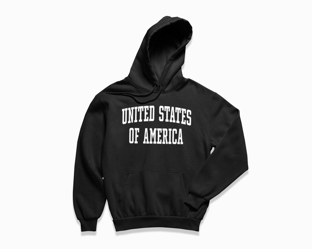 United States of America Hoodie - Black