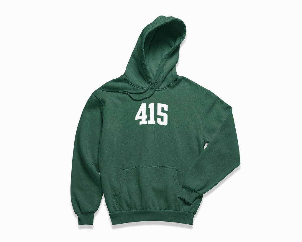 415 (San Francisco) Hoodie - Forest Green