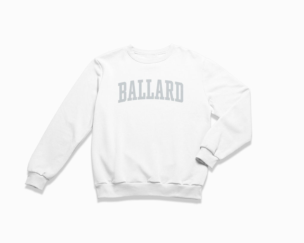 Ballard Crewneck Sweatshirt - White/Grey