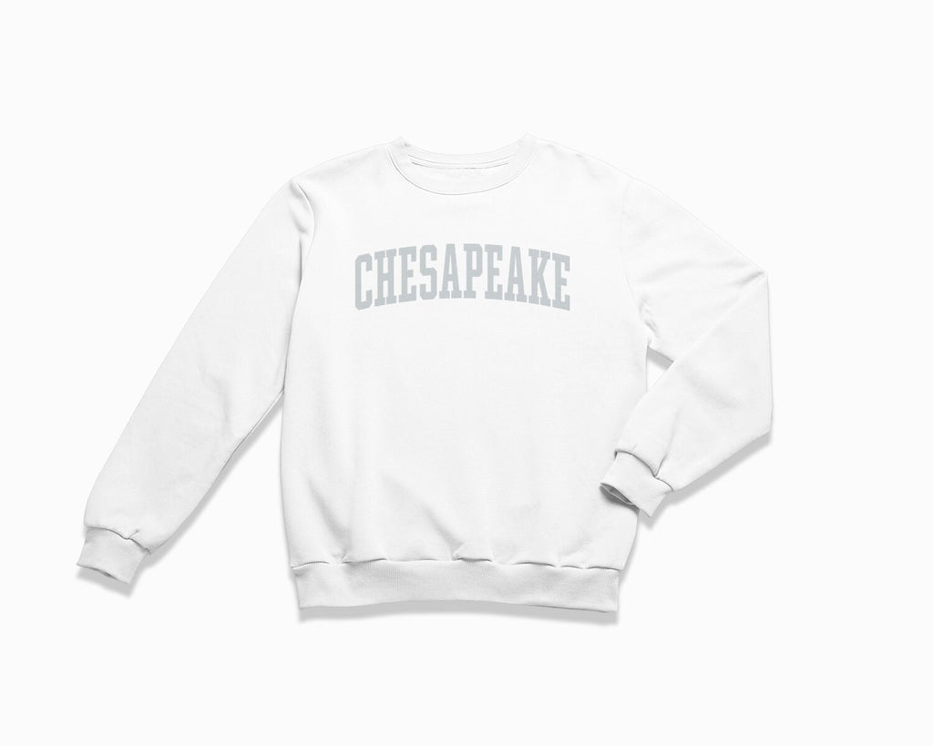 Chesapeake Crewneck Sweatshirt - White/Grey