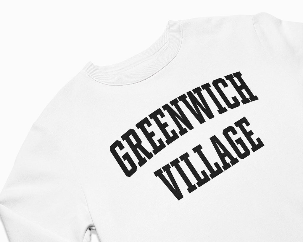 Greenwich Village Crewneck Sweatshirt - White/Black