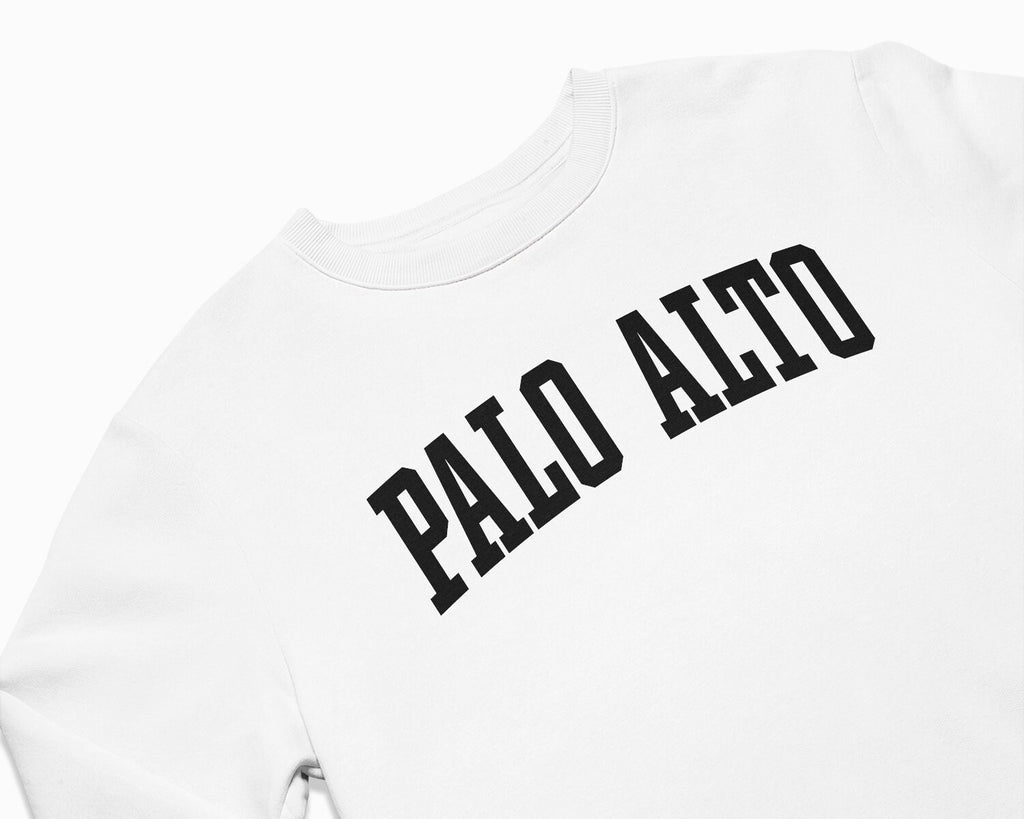 Palo Alto Crewneck Sweatshirt - White/Black