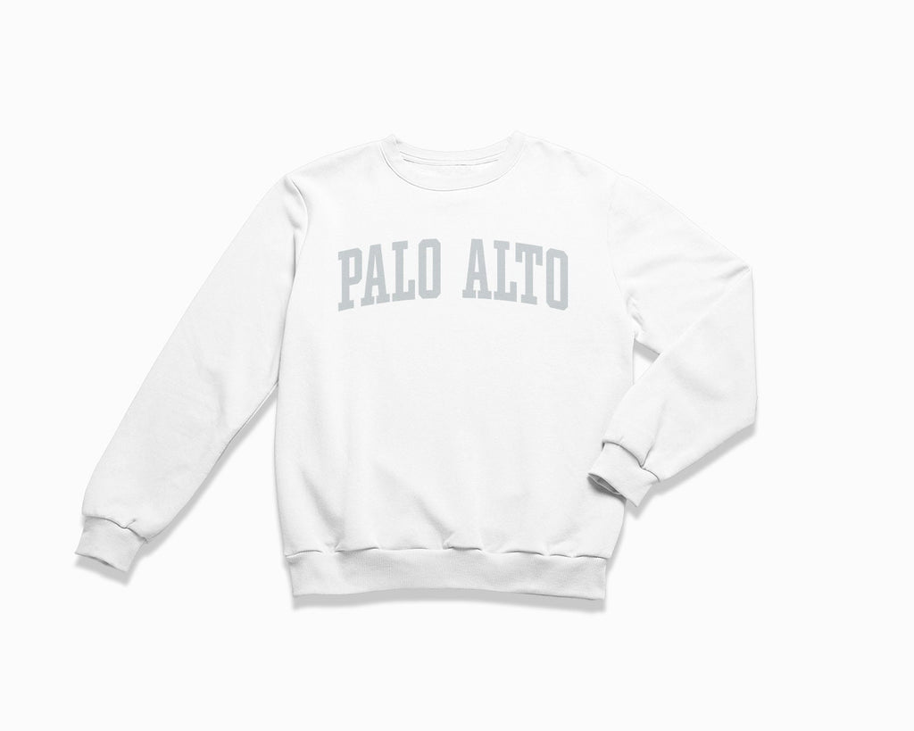 Palo Alto Crewneck Sweatshirt - White/Grey