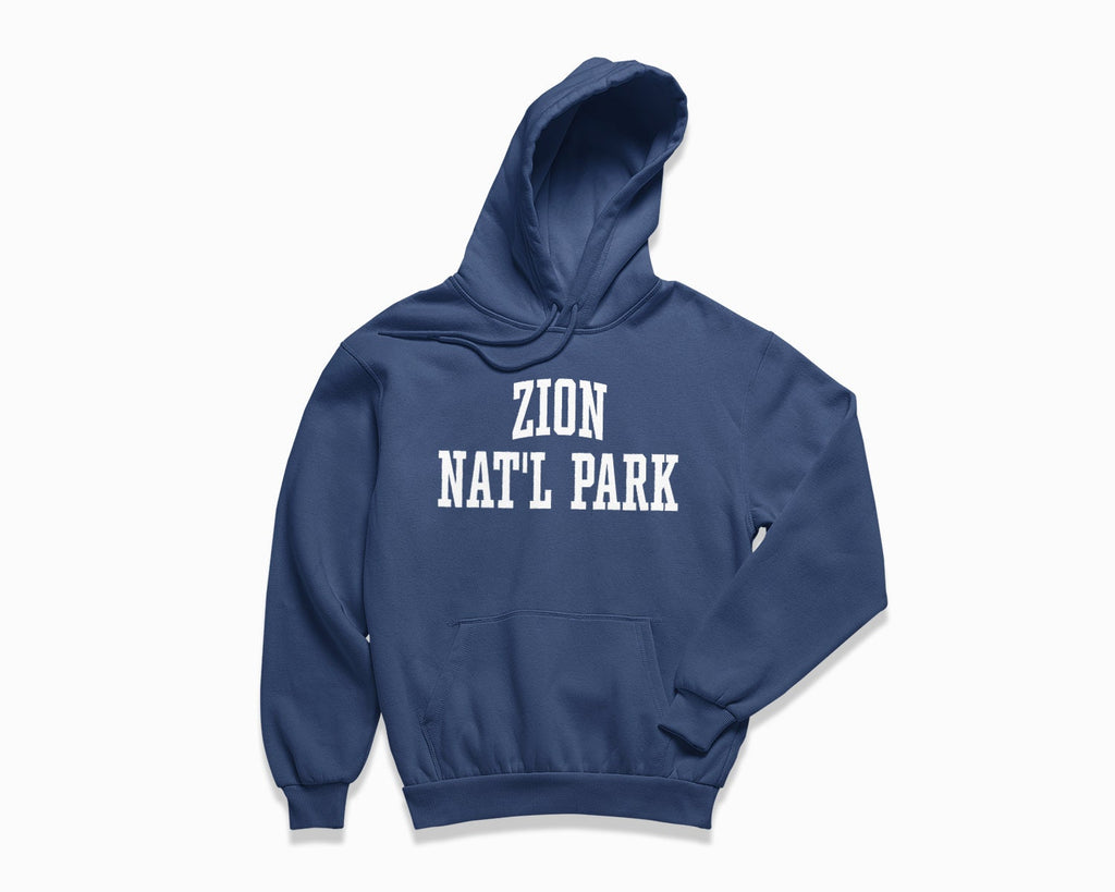 Zion National Park Hoodie - Navy Blue