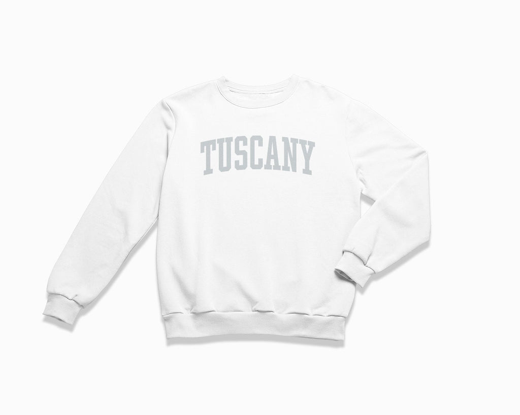 Tuscany Crewneck Sweatshirt - White/Grey