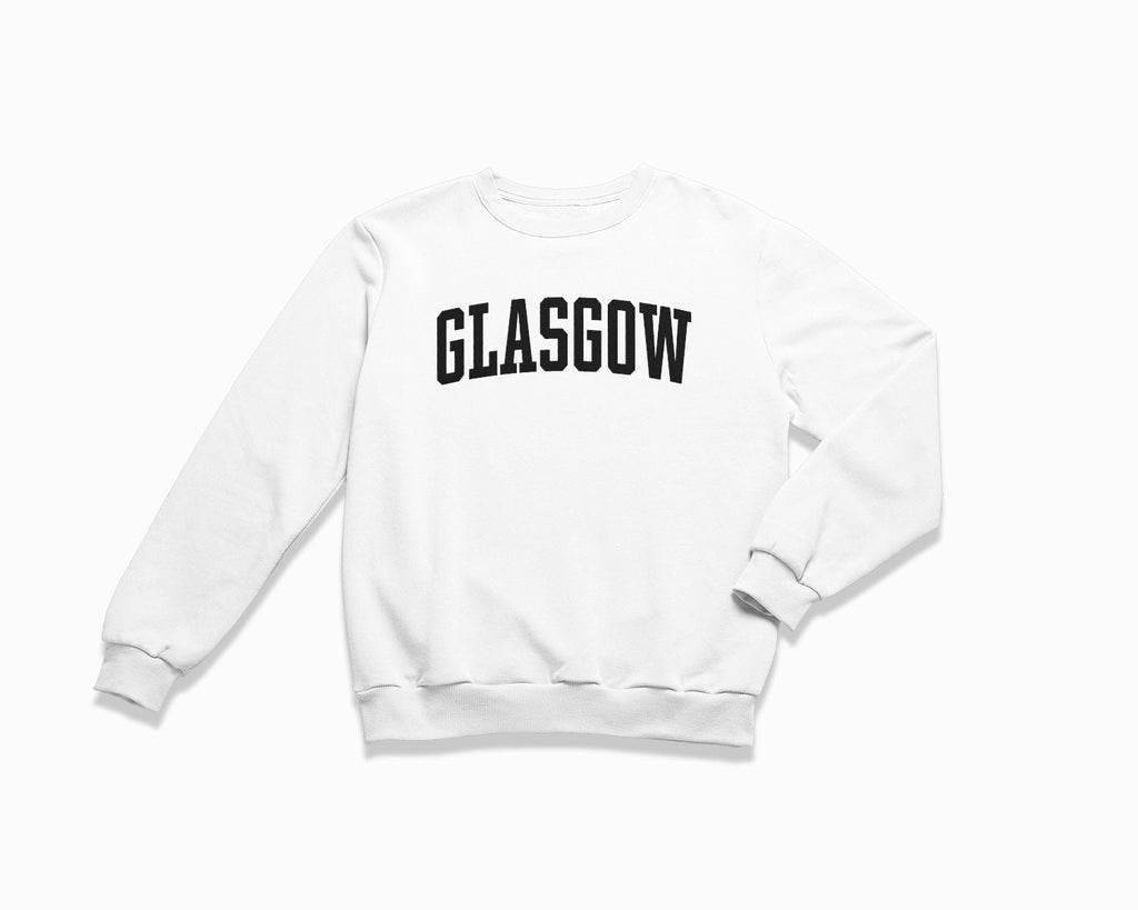 Glasgow Crewneck Sweatshirt - White/Black