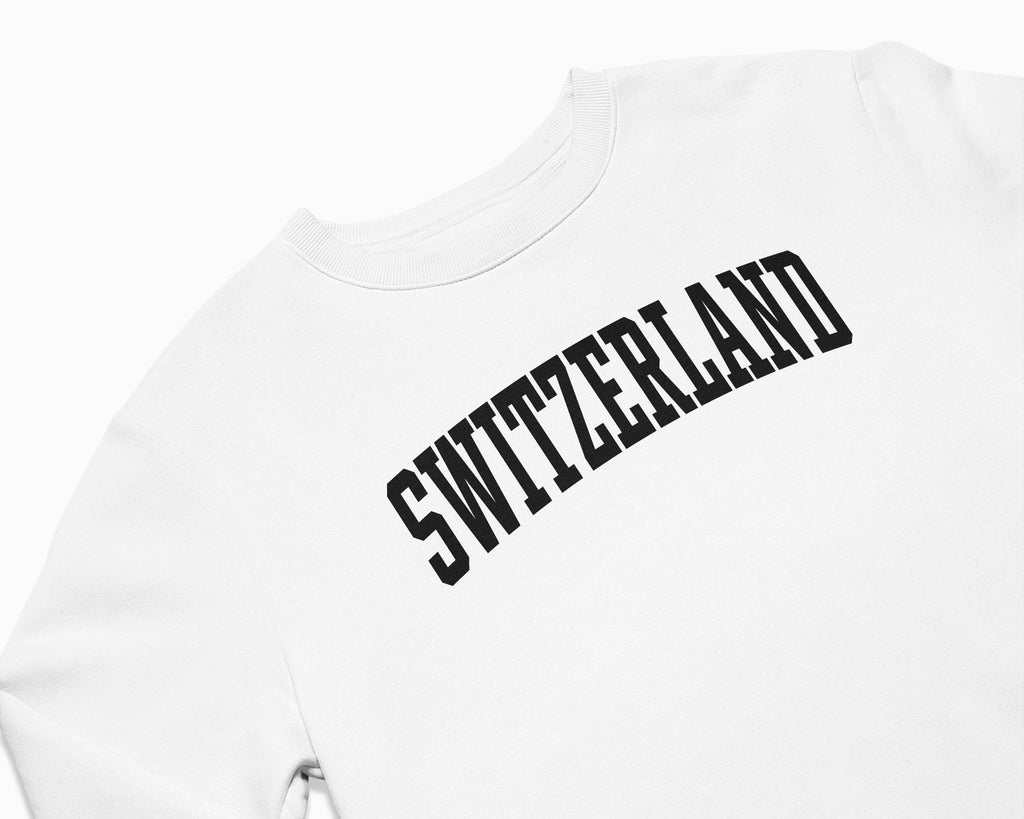 Switzerland Crewneck Sweatshirt - White/Black