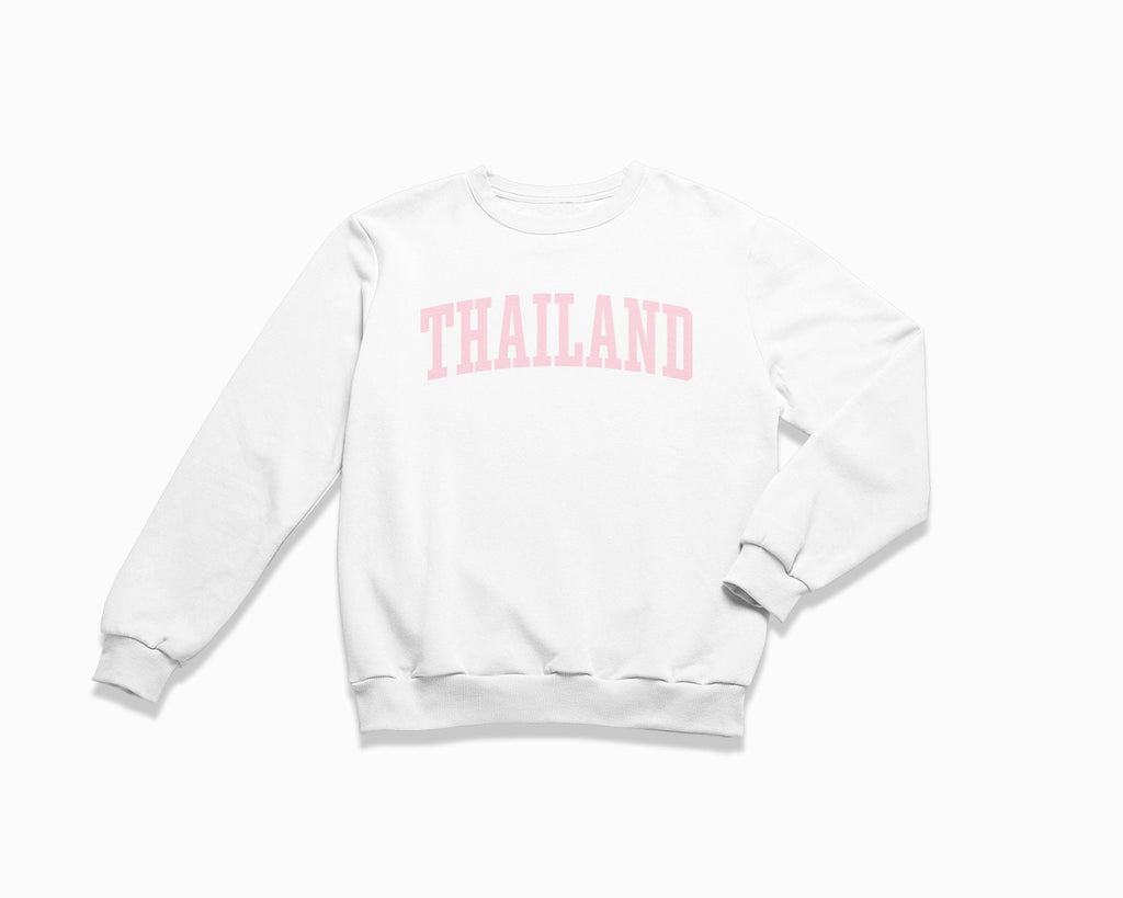 Thailand Crewneck Sweatshirt - White/Light Pink