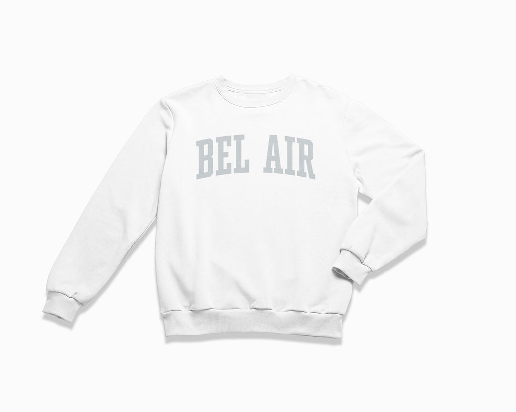 Bel Air Crewneck Sweatshirt - White/Grey