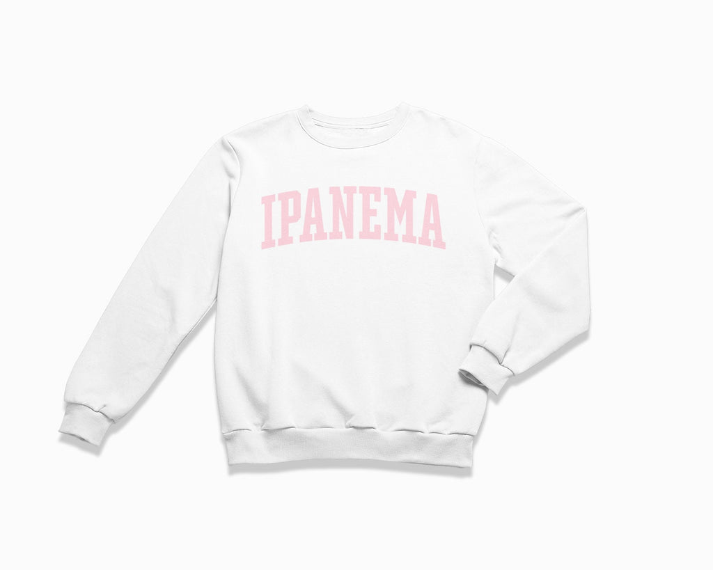 Ipanema Crewneck Sweatshirt - White/Light Pink