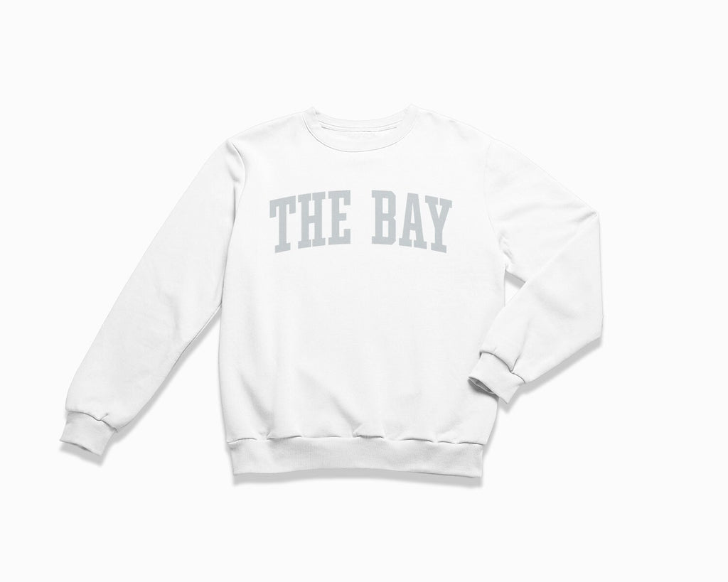 The Bay Crewneck Sweatshirt - White/Grey