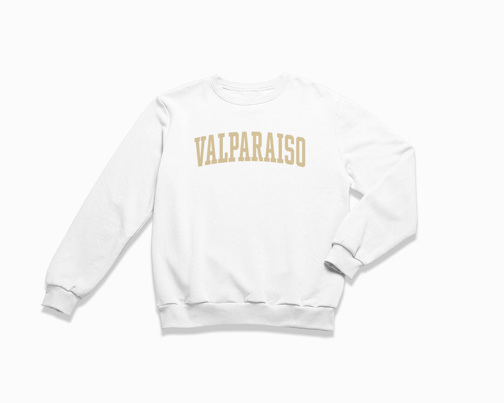 Valparaiso Crewneck Sweatshirt - White/Tan