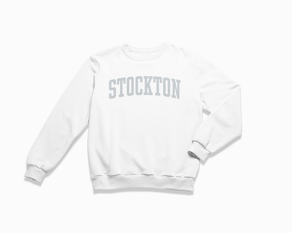 Stockton Crewneck Sweatshirt - White/Grey