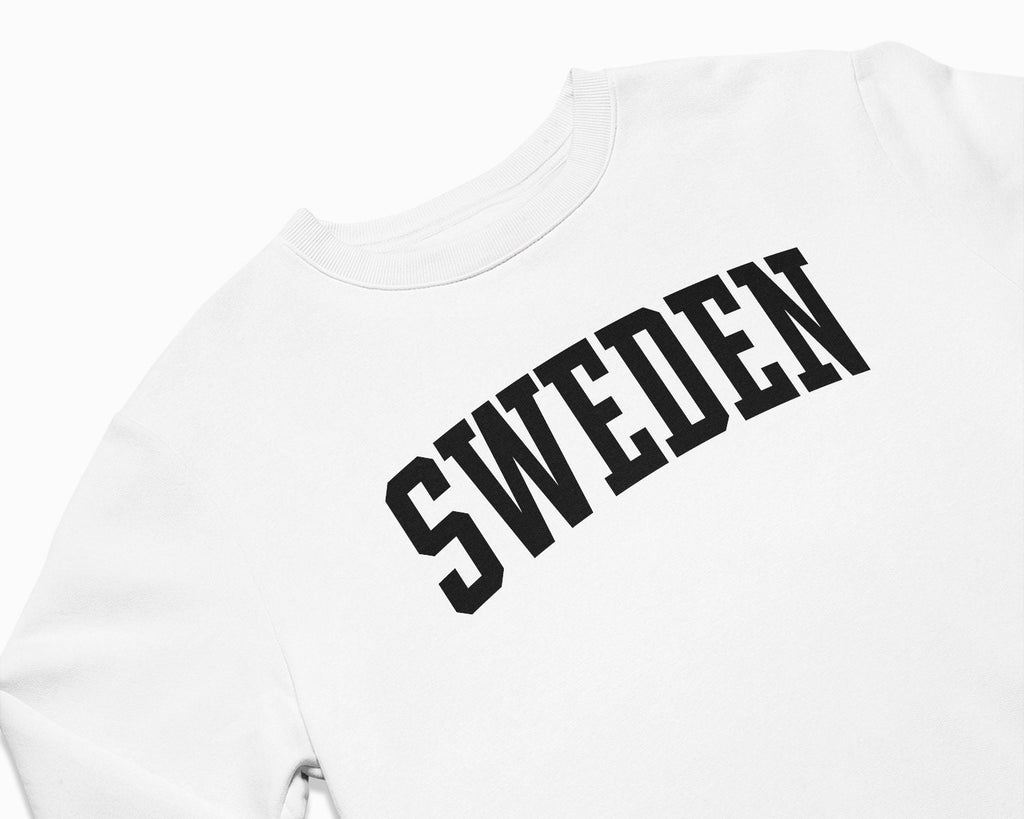 Sweden Crewneck Sweatshirt - White/Black