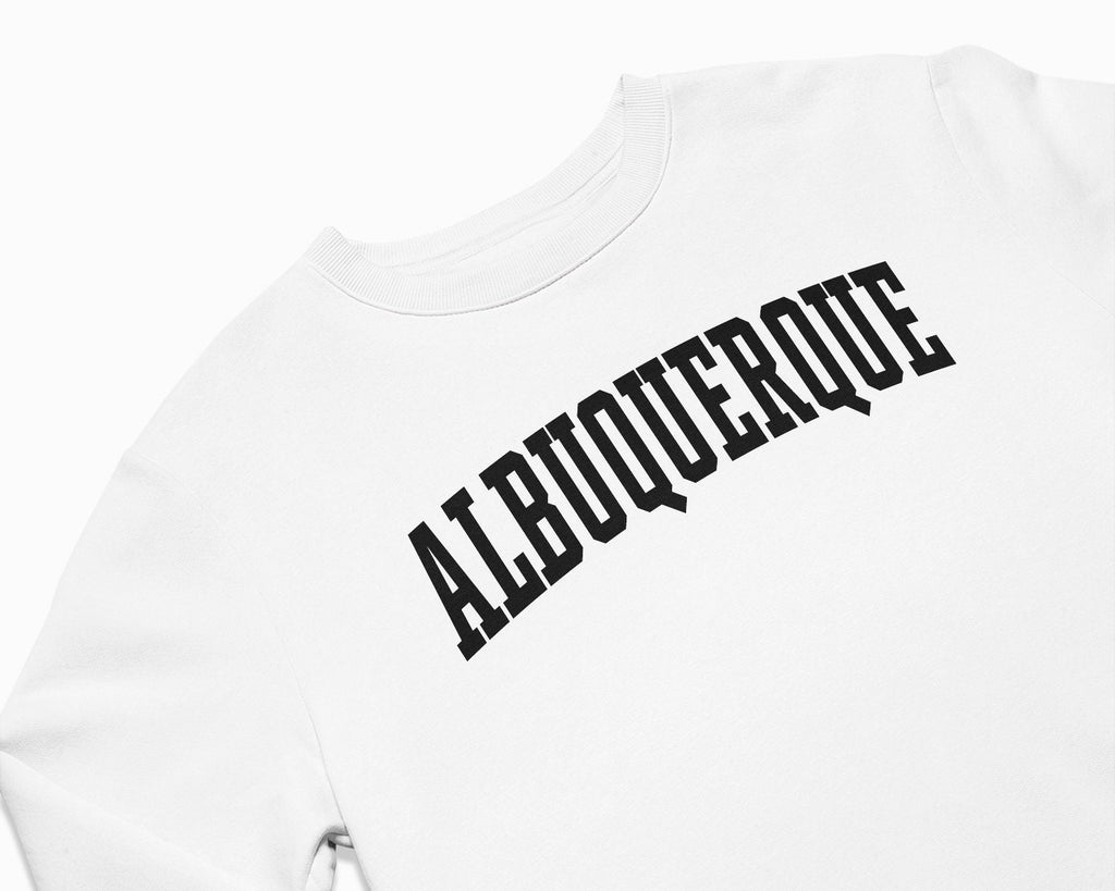 Albuquerque Crewneck Sweatshirt - White/Black