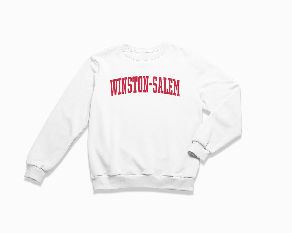 Winston-Salem Crewneck Sweatshirt - White/Red