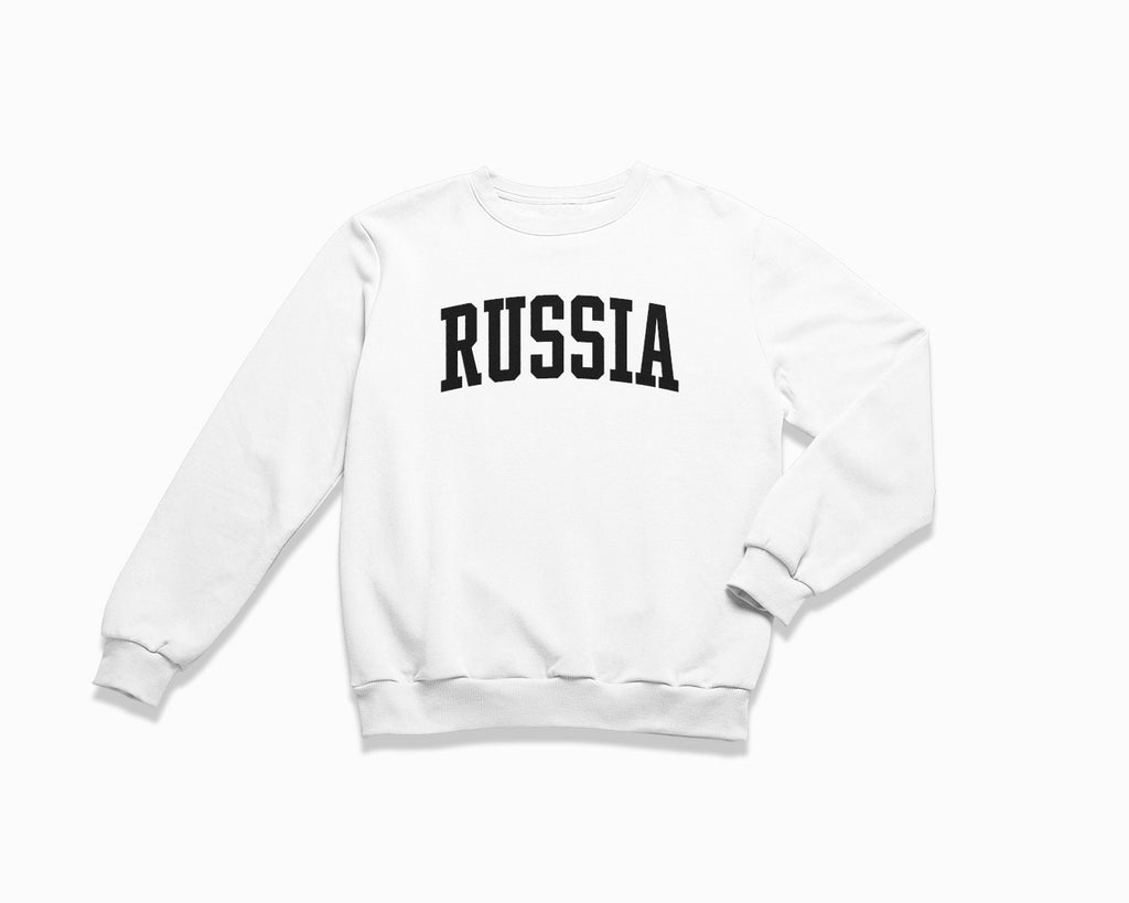 Russia Crewneck Sweatshirt - White/Black