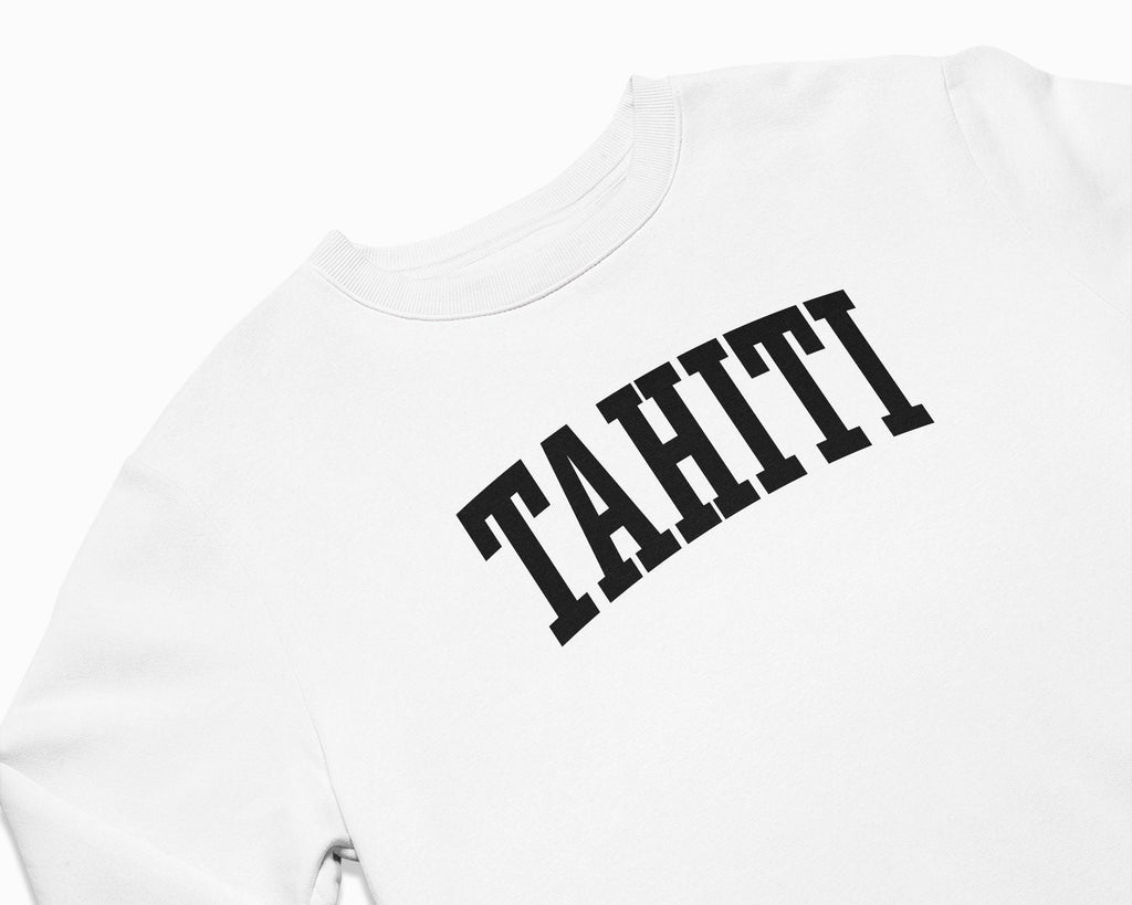 Tahiti Crewneck Sweatshirt - White/Black