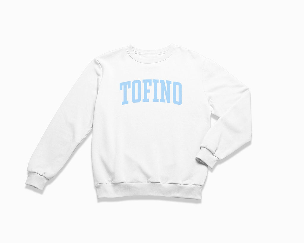 Tofino Crewneck Sweatshirt - White/Light Blue