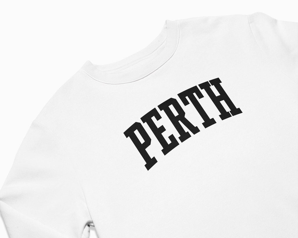 Perth Crewneck Sweatshirt - White/Black