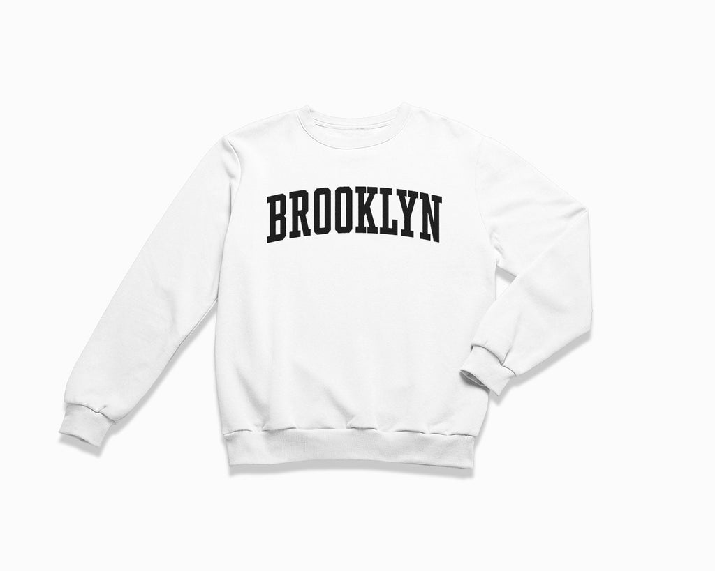 Brooklyn Crewneck Sweatshirt - White/Black