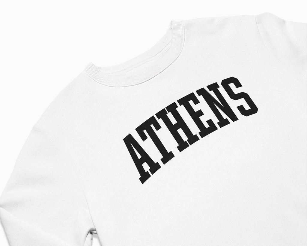 Athens Crewneck Sweatshirt - White/Black