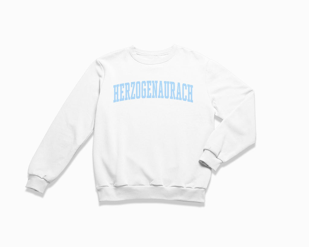 Herzogenaurach Crewneck Sweatshirt - White/Light Blue