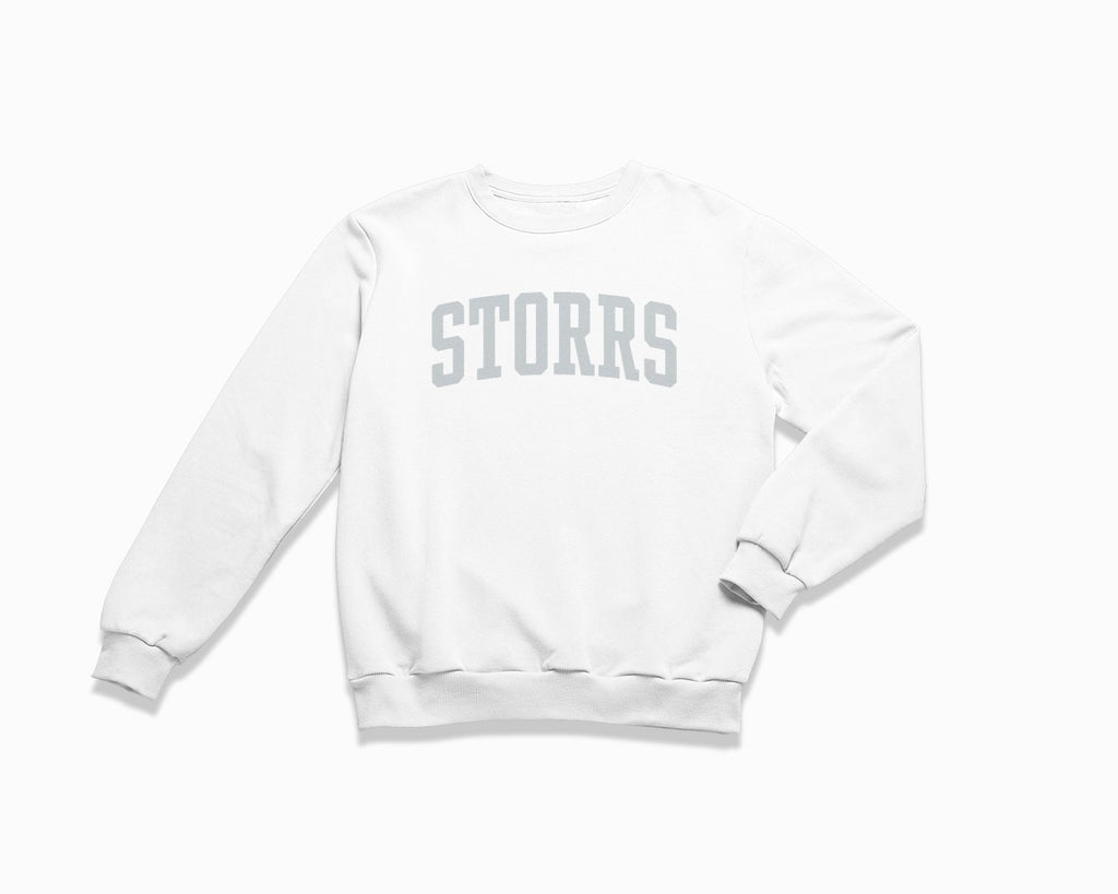 Storrs Crewneck Sweatshirt - White/Grey