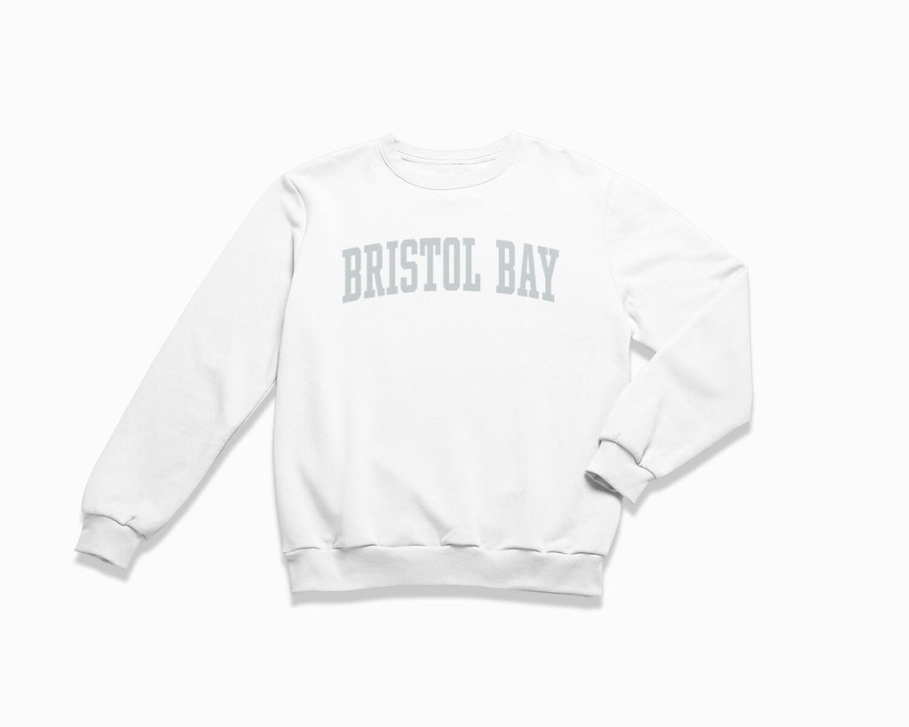 Bristol Bay Crewneck Sweatshirt - White/Grey
