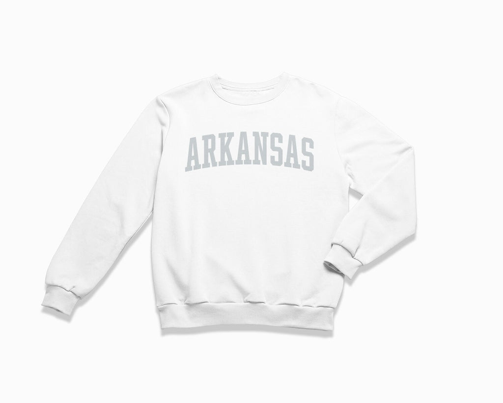 Arkansas Crewneck Sweatshirt - White/Grey