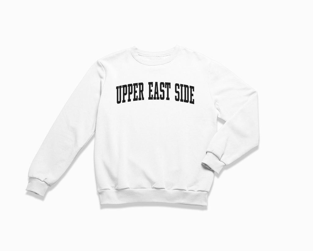 Upper East Side Crewneck Sweatshirt - White/Black