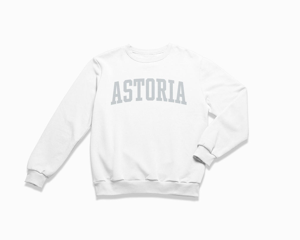 Astoria Crewneck Sweatshirt - White/Grey