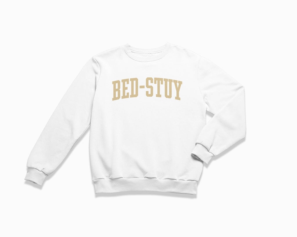 Bed-Stuy Crewneck Sweatshirt - White/Tan