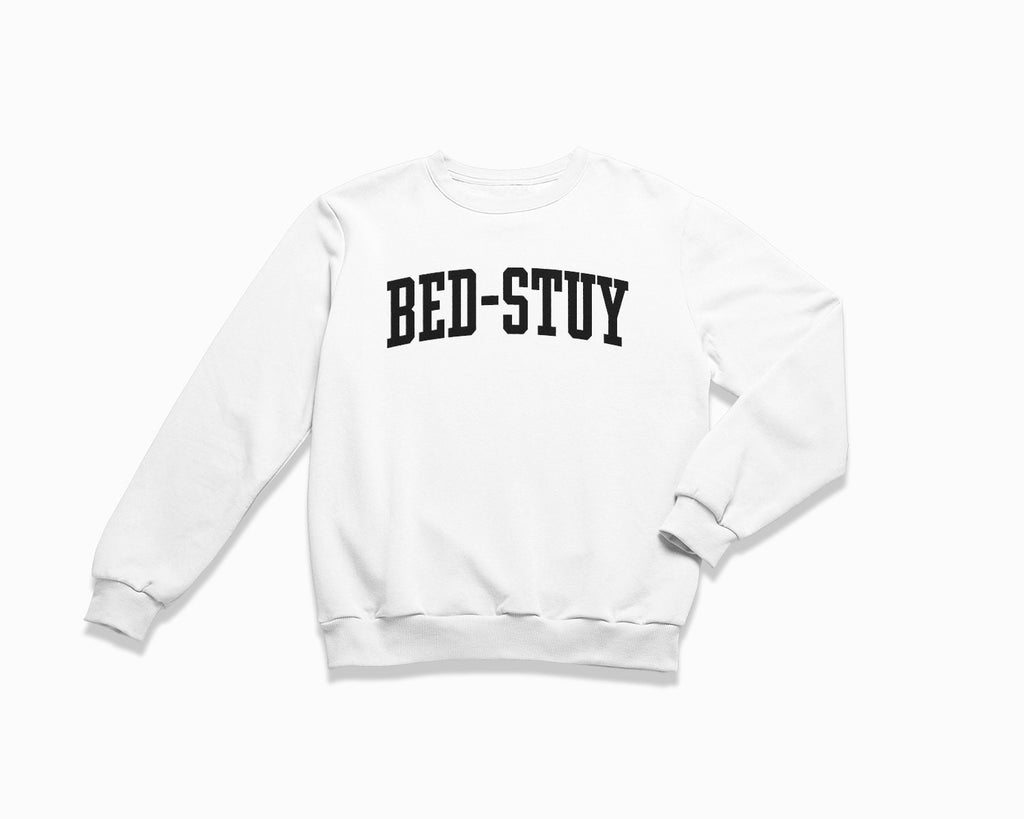 Bed-Stuy Crewneck Sweatshirt - White/Black