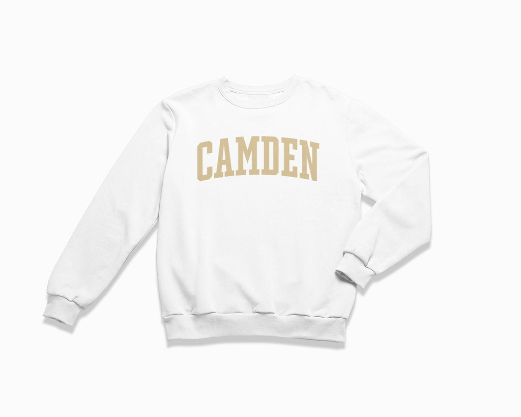 Camden Crewneck Sweatshirt - White/Tan