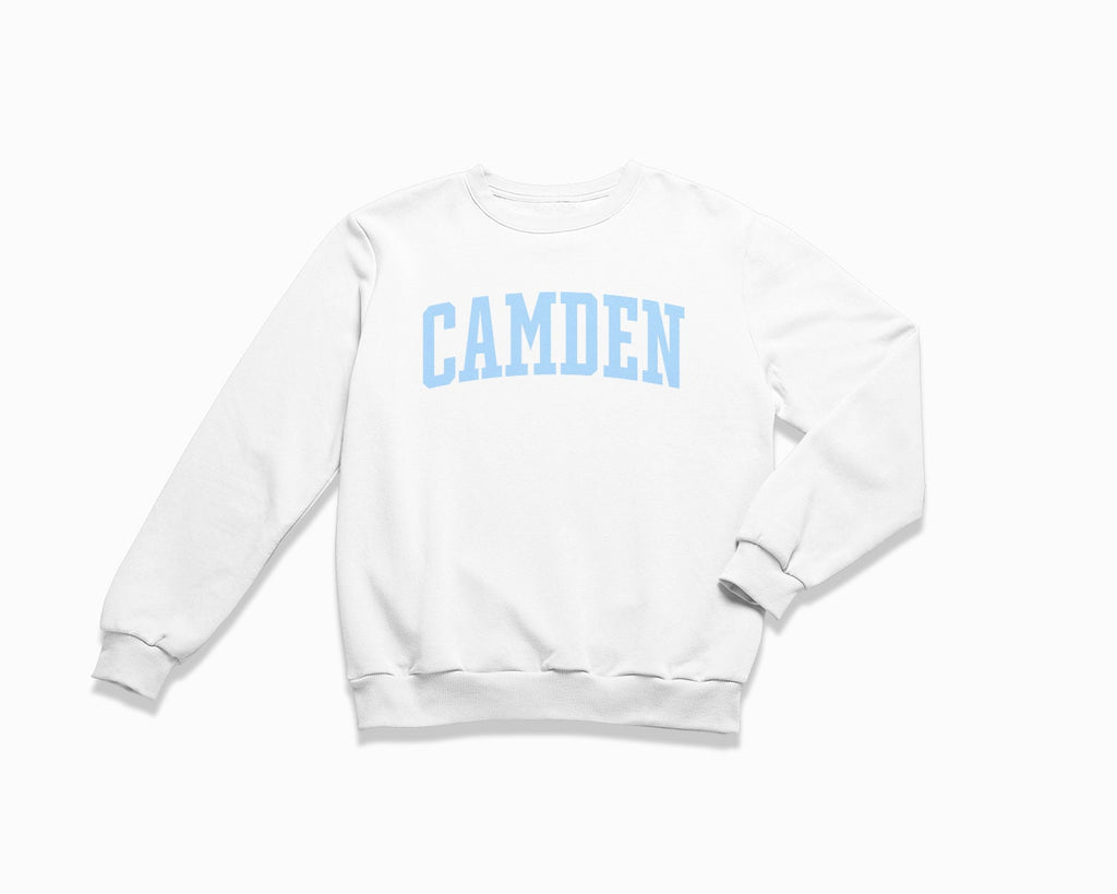 Camden Crewneck Sweatshirt - White/Light Blue