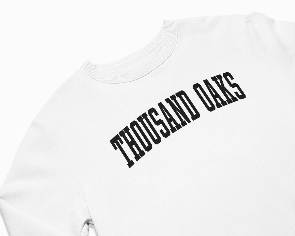 Thousand Oaks Crewneck Sweatshirt - White/Black