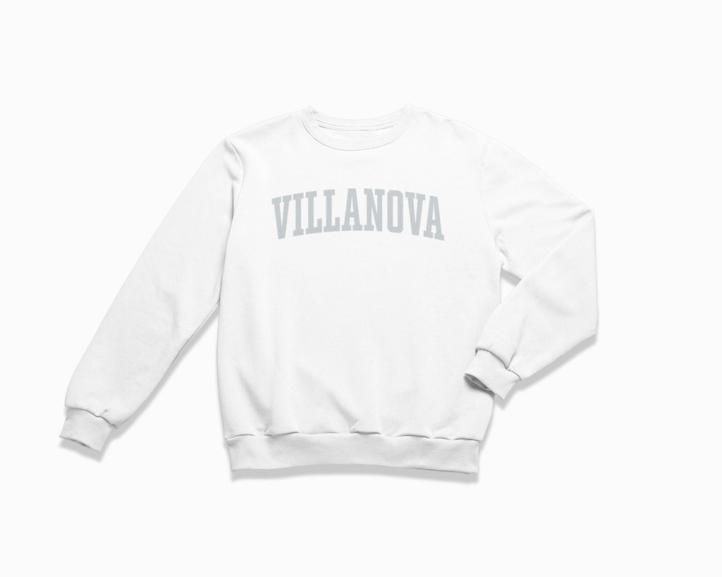 Villanova Crewneck Sweatshirt - White/Grey