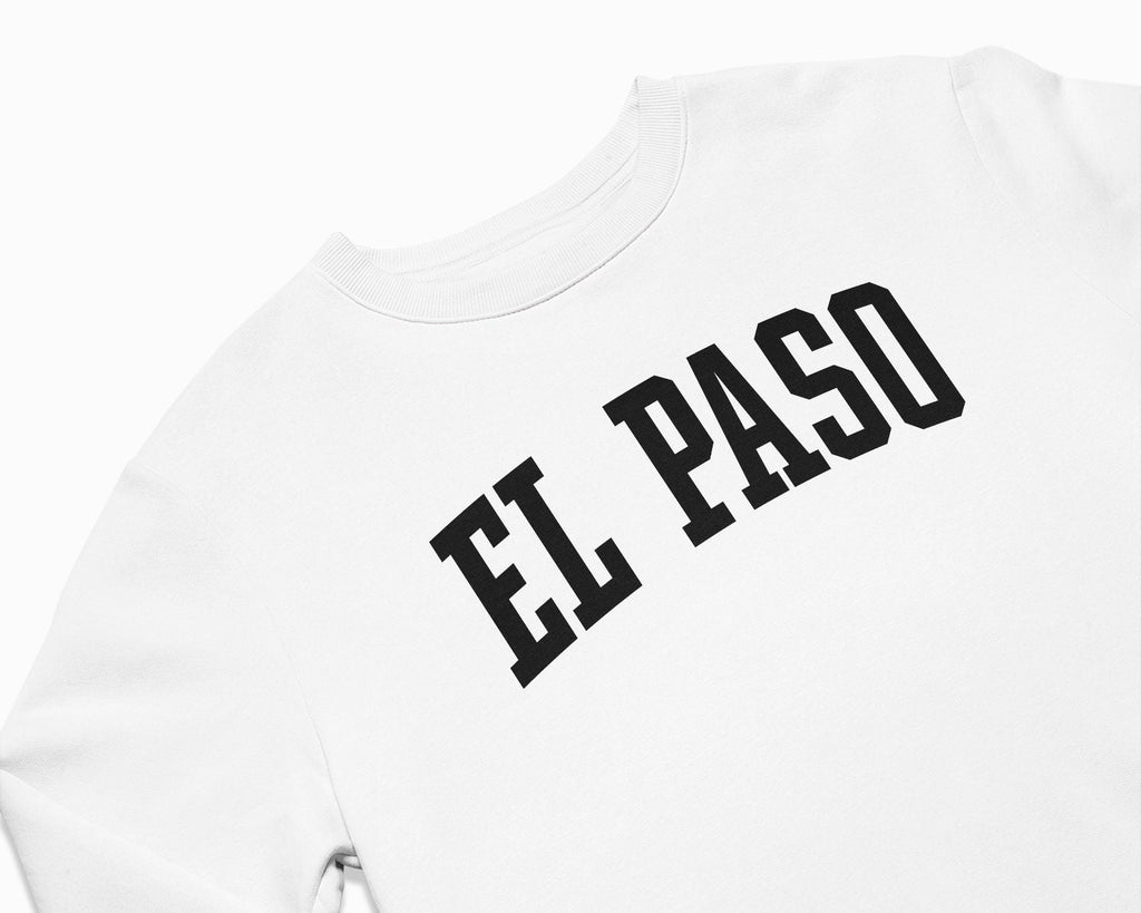 El Paso Crewneck Sweatshirt - White/Black